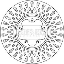 Borg & Beck BBD6066S - Спирачен диск vvparts.bg