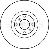 Borg & Beck BBD6012S - Спирачен диск vvparts.bg