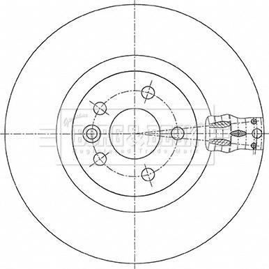 Borg & Beck BBD6086S - Спирачен диск vvparts.bg