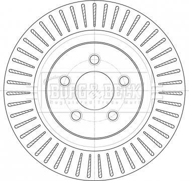 Borg & Beck BBD6082S - Спирачен диск vvparts.bg