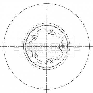 Borg & Beck BBD6074S - Спирачен диск vvparts.bg