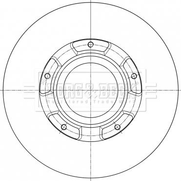 Borg & Beck BBD6073S - Спирачен диск vvparts.bg