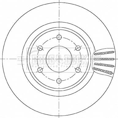 Borg & Beck BBD6146S - Спирачен диск vvparts.bg