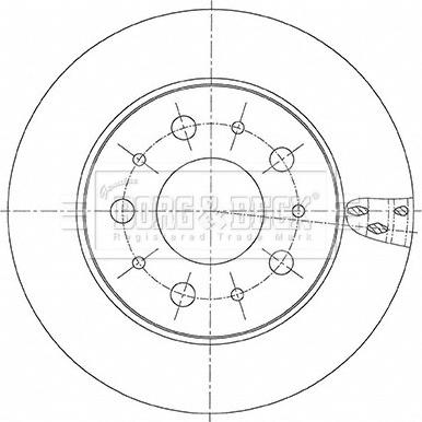 Borg & Beck BBD6156S - Спирачен диск vvparts.bg