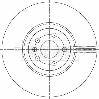 Borg & Beck BBD6165S - Спирачен диск vvparts.bg