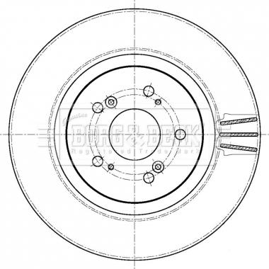 Borg & Beck BBD6109S - Спирачен диск vvparts.bg