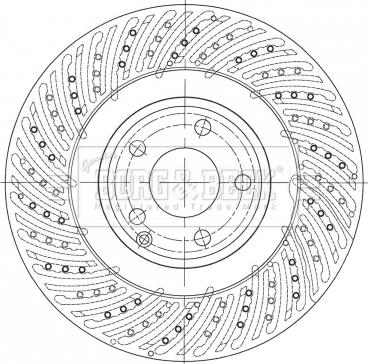 Borg & Beck BBD6102S - Спирачен диск vvparts.bg