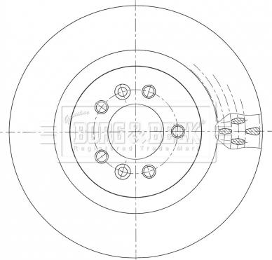 Borg & Beck BBD6110S - Спирачен диск vvparts.bg