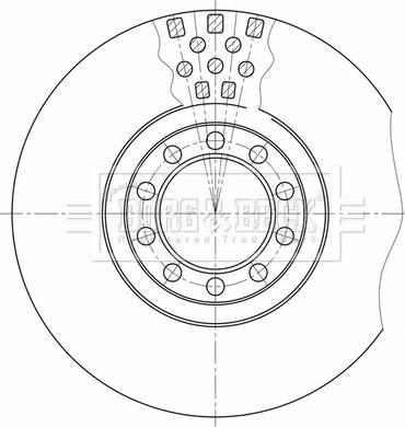 Borg & Beck BBD32598 - Спирачен диск vvparts.bg