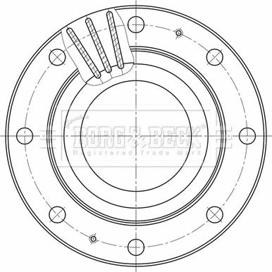 Borg & Beck BBD32597 - Спирачен диск vvparts.bg