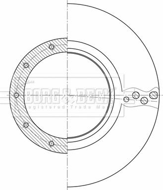 Borg & Beck BBD32606 - Спирачен диск vvparts.bg