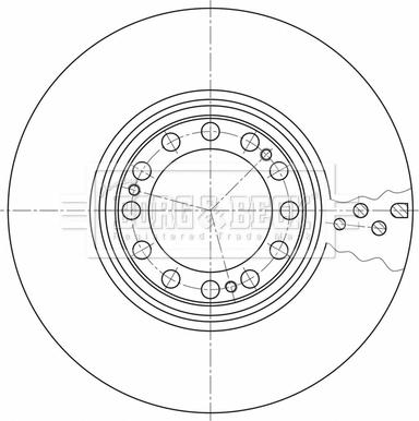 Borg & Beck BBD32608 - Спирачен диск vvparts.bg