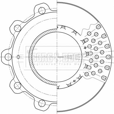 Borg & Beck BBD32607 - Спирачен диск vvparts.bg