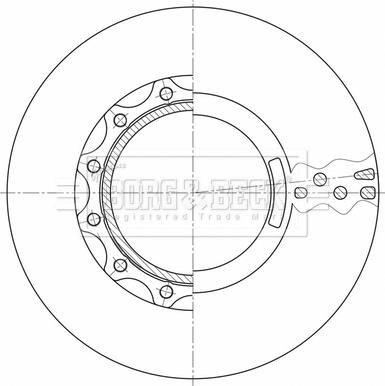 Borg & Beck BBD32614 - Спирачен диск vvparts.bg