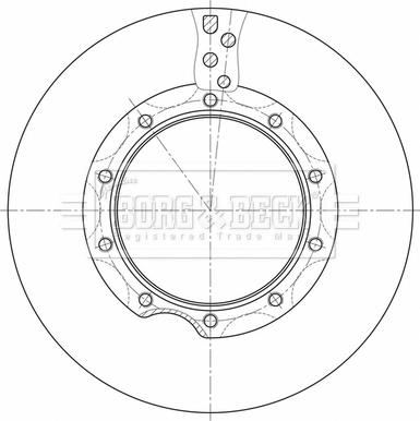 Borg & Beck BBD32632 - Спирачен диск vvparts.bg