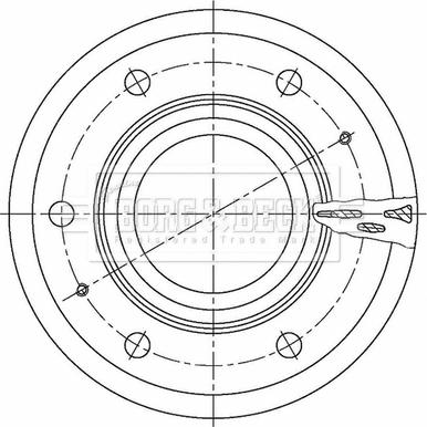 Borg & Beck BBD32672 - Спирачен диск vvparts.bg