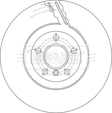 Borg & Beck BBD7015S - Спирачен диск vvparts.bg