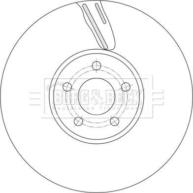 Borg & Beck BBD7018S - Спирачен диск vvparts.bg