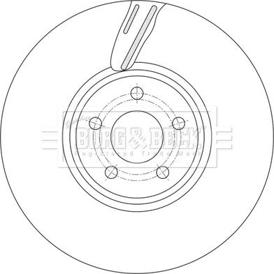 Borg & Beck BBD7017S - Спирачен диск vvparts.bg
