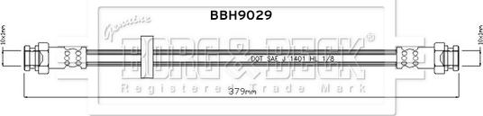 Borg & Beck BBH9029 - Спирачен маркуч vvparts.bg