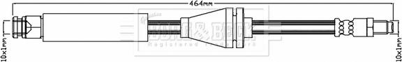 Borg & Beck BBH6951 - Спирачен маркуч vvparts.bg