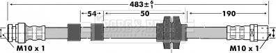 Borg & Beck BBH6982 - Спирачен маркуч vvparts.bg