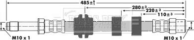 Borg & Beck BBH6418 - Спирачен маркуч vvparts.bg