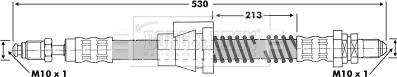 Borg & Beck BBH6660 - Спирачен маркуч vvparts.bg