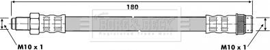 Borg & Beck BBH6606 - Спирачен маркуч vvparts.bg