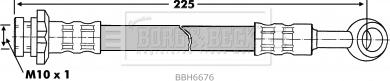 Borg & Beck BBH6676 - Спирачен маркуч vvparts.bg