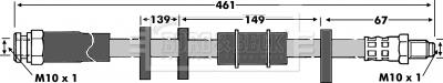 Borg & Beck BBH6062 - Спирачен маркуч vvparts.bg