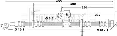 Borg & Beck BBH6199 - Спирачен маркуч vvparts.bg