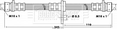 Borg & Beck BBH6194 - Спирачен маркуч vvparts.bg