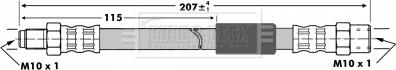 Borg & Beck BBH6846 - Спирачен маркуч vvparts.bg