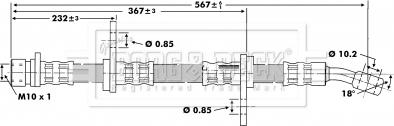 Borg & Beck BBH6204 - Спирачен маркуч vvparts.bg