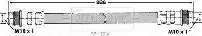 Borg & Beck BBH6238 - Спирачен маркуч vvparts.bg