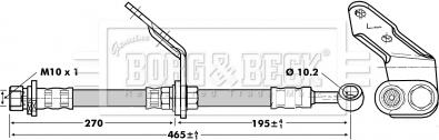 Borg & Beck BBH6742 - Спирачен маркуч vvparts.bg