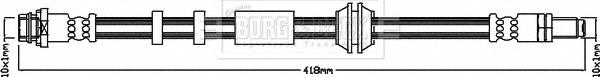 Borg & Beck BBH8412 - Спирачен маркуч vvparts.bg