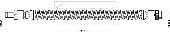 Borg & Beck BBH8480 - Спирачен маркуч vvparts.bg