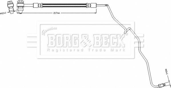 Borg & Beck BBH8503 - Спирачен маркуч vvparts.bg