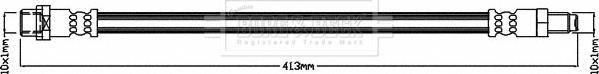 Borg & Beck BBH8648 - Спирачен маркуч vvparts.bg