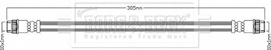 Borg & Beck BBH8680 - Спирачен маркуч vvparts.bg