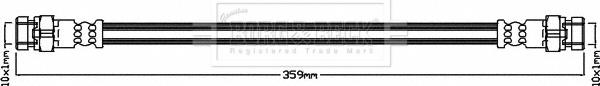 Borg & Beck BBH8024 - Спирачен маркуч vvparts.bg