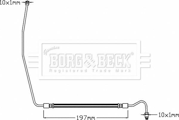 Borg & Beck BBH8327 - Спирачен маркуч vvparts.bg