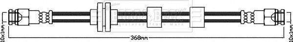 Borg & Beck BBH7963 - Спирачен маркуч vvparts.bg