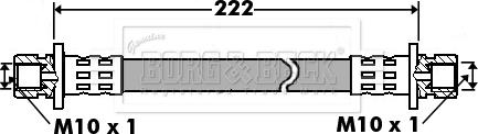 Borg & Beck BBH7439 - Спирачен маркуч vvparts.bg