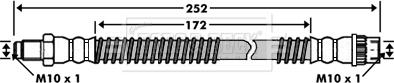 Borg & Beck BBH7511 - Спирачен маркуч vvparts.bg