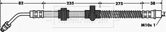 Borg & Beck BBH7518 - Спирачен маркуч vvparts.bg