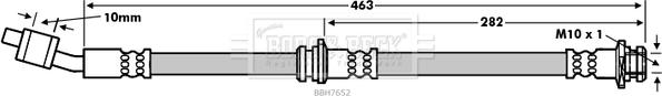 Borg & Beck BBH7652 - Спирачен маркуч vvparts.bg