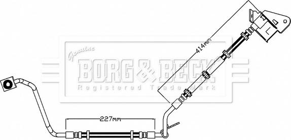 Borg & Beck BBH7625 - Спирачен маркуч vvparts.bg